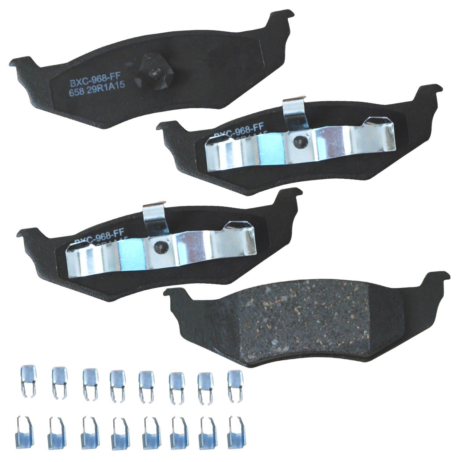 Bendix Premium Sbc658 Ceramic Rear Brake Pads For Select Models Chrysler 300M, Concorde, Intrepid, Lhs, New Yorker, Pt Cruiser,