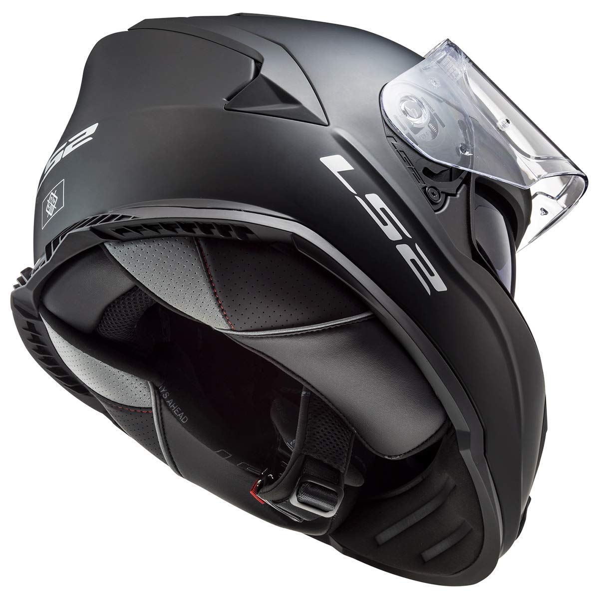 Ls2 Helmets Assault Full Face Motorcycle Helmet W/Sunshield (Matte Black - Medium)