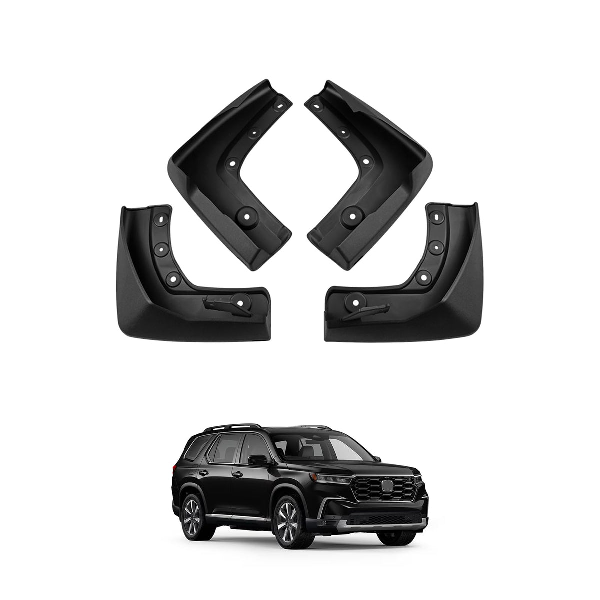 Autorder Mud Flaps For 2023 2024 2025 Honda Pilot Accessories Splash Guards Mudflap Fender Flares Front And Rear Mud Guard Set 4