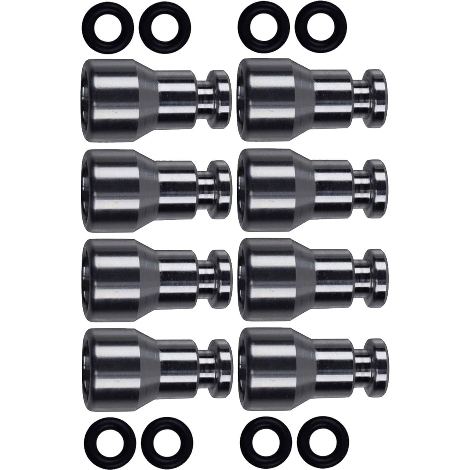 Fuel Injector Spacer Set Of 8 - Ls1 Intake Manifold/Fuel Rail To Ls Truck Injector Adapter Ict Billet, 551371