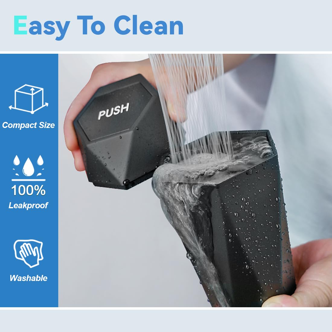 Sinsen Car Trash Can With Lid, Truck Garbage Bin And Interior Organizer Accessories Must Haves, Mini Diamond Trashcan For Road T