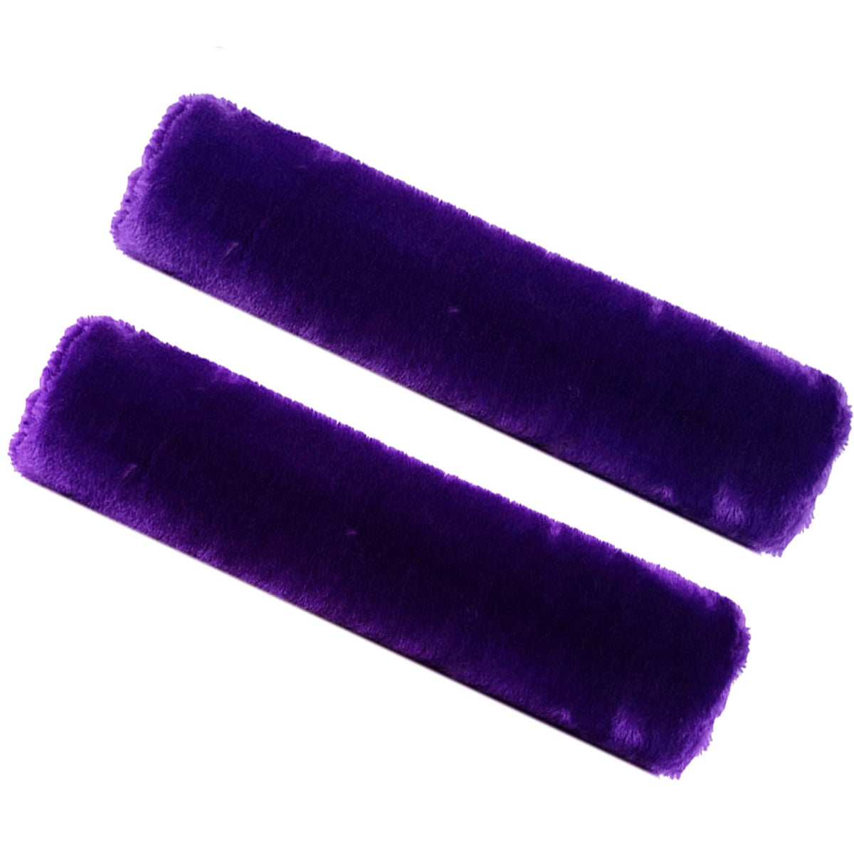 Fochutech 2Pcs Car Soft Plush Seat Belt Shoulder Pad Strap Cover Adjuster Protector Comfortable Driving (Purple)