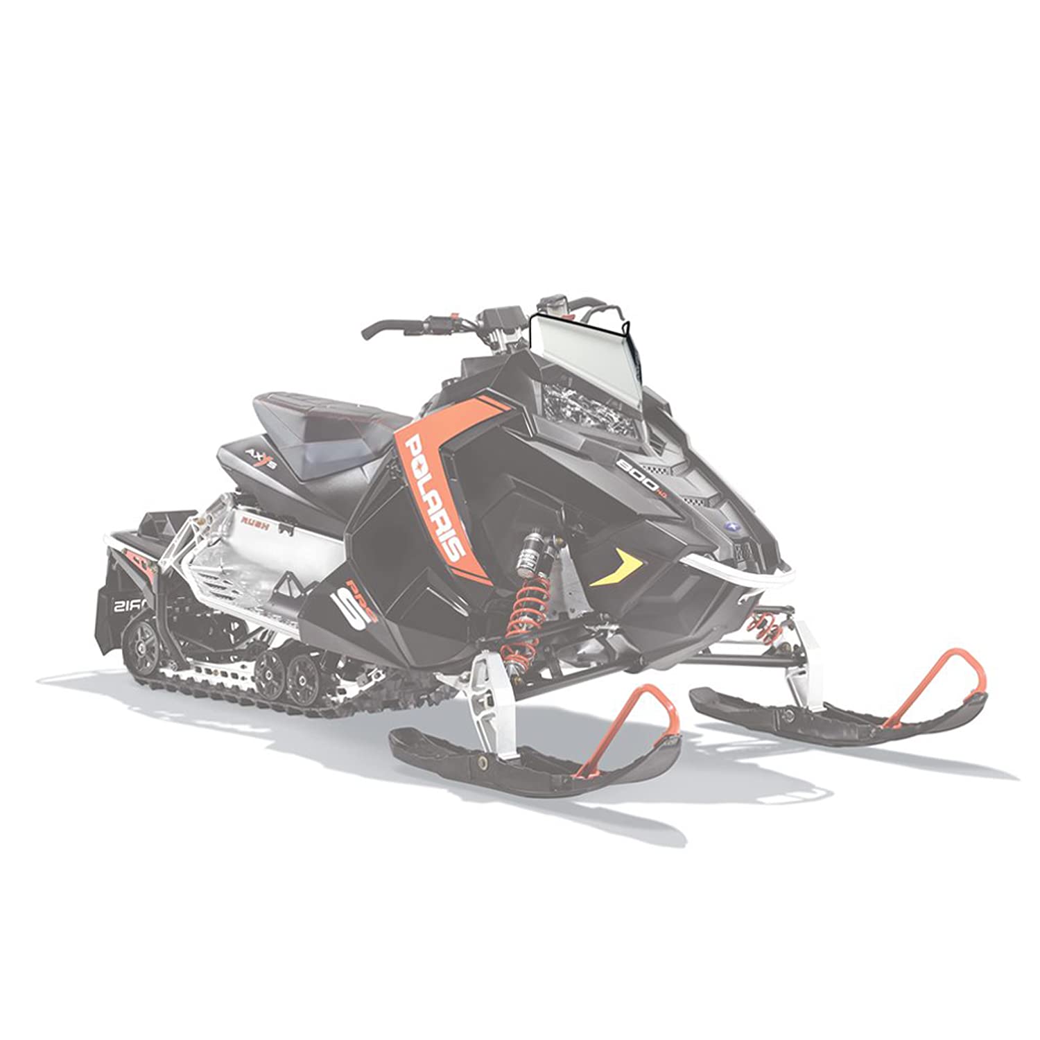 Polaris Snowmobile Low Windshield with Striped Logo - 2880386