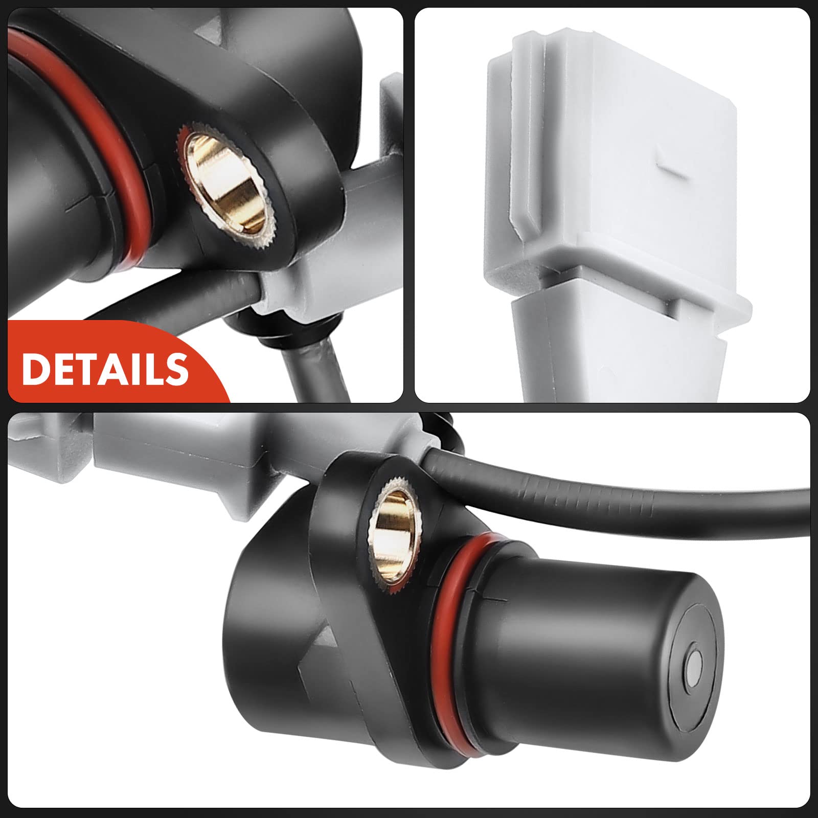 A-Premium Engine Crankshaft Position Sensor Compatible with Audi A3 2006-2008, A4 2005-2009, TT Quattro & Volkswagen Beetle 2001-2005, Passat 2006-2008, Jetta, Eos, Golf R, GTI, Replace# 06A906433L