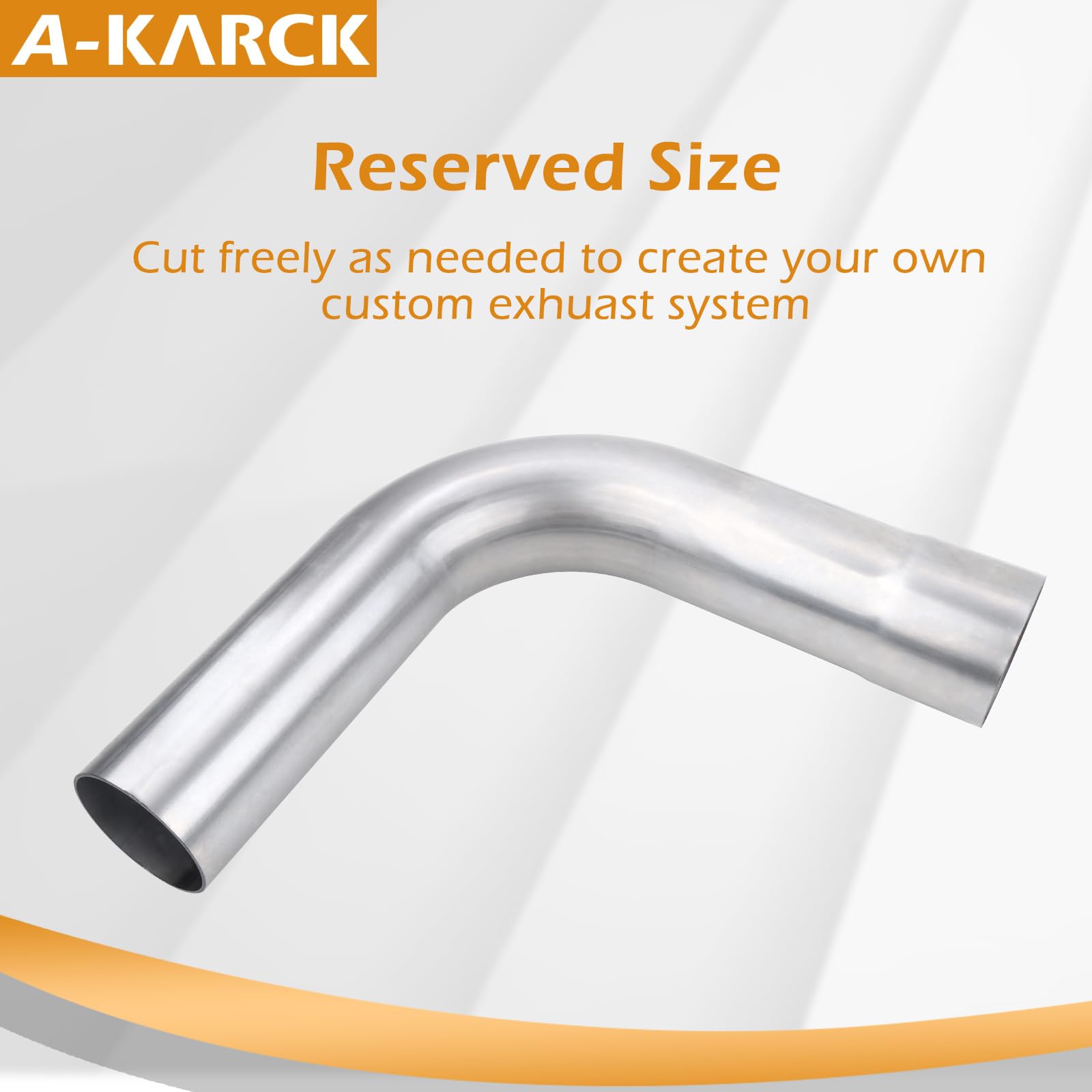 A-Karck Exhaust 90 Degree Tube 3'' Od, Mild Steel Exhaust Pipe Mandrel Bend, Custom Your Own Exhaust System