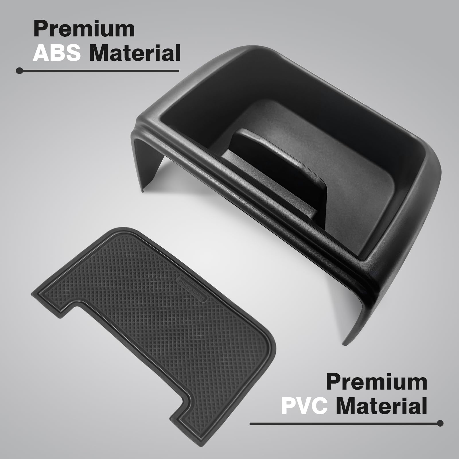 Muslogy for 2020-2024 Escape Dash Storage Box Insert Behind Screen Back 8-inch Center Console Tray Organizer Compatible with For