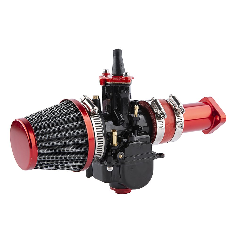 QXBER 28mm Carburetor Kit for Predator 212, Upgrade for 196cc 224cc Engines, Includes Intake Manifold & Air Filter