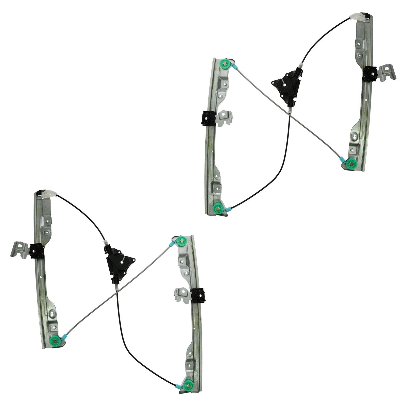 Trq Front Power Window Regulator Set Compatible With 2007-2012 Nissan Altima