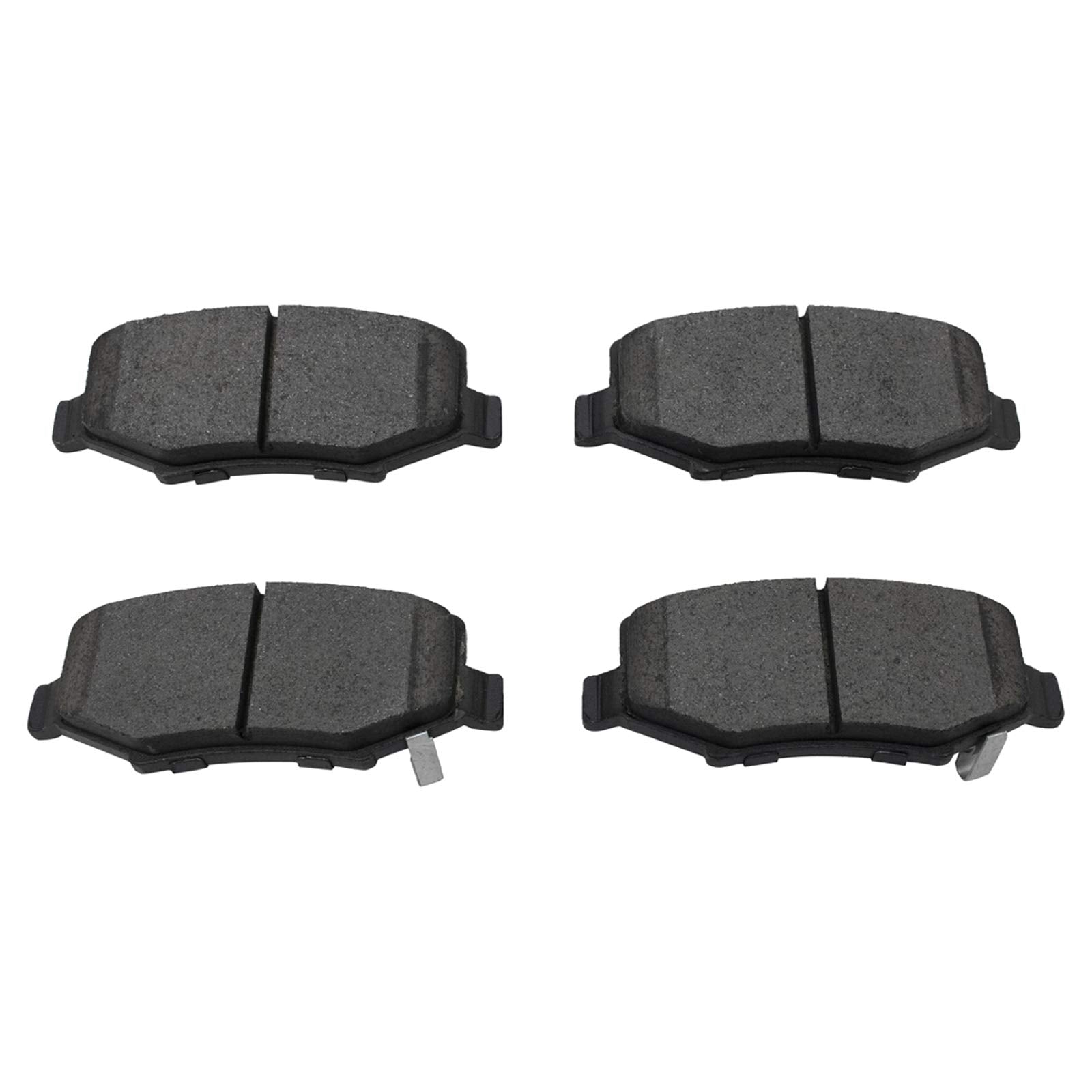 Trq Rear Brake Pad & Rotor Kit Brake Pads Brake Rotor Ceramic Premium G-Coated Compatible With 2007-2011 Dodge Nitro 2008-2012 J
