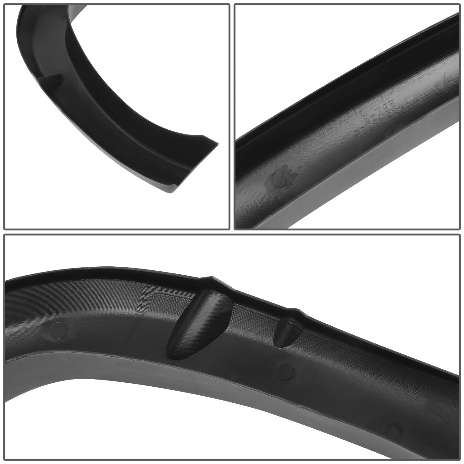 Auto Dynasty 4Pcs Wheel Fender Flares Cover Compatible with Dodge Ram 1500 2500 3500 7.8Ft 9.6Ft Fleetside Bed 1994-2002, Front