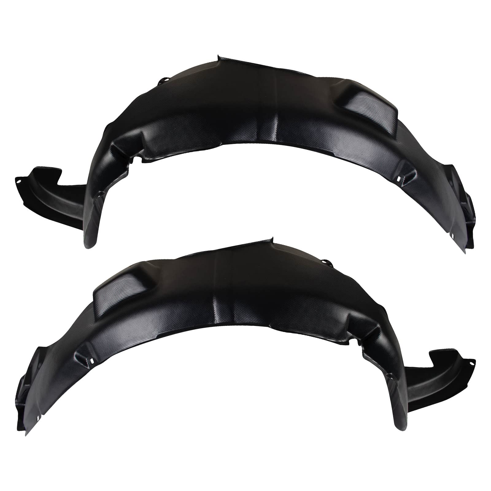 Trq Inner Fender Liner Set Compatible With 2010-2013 Kia Forte Koup Ki1248118 Ki1249118