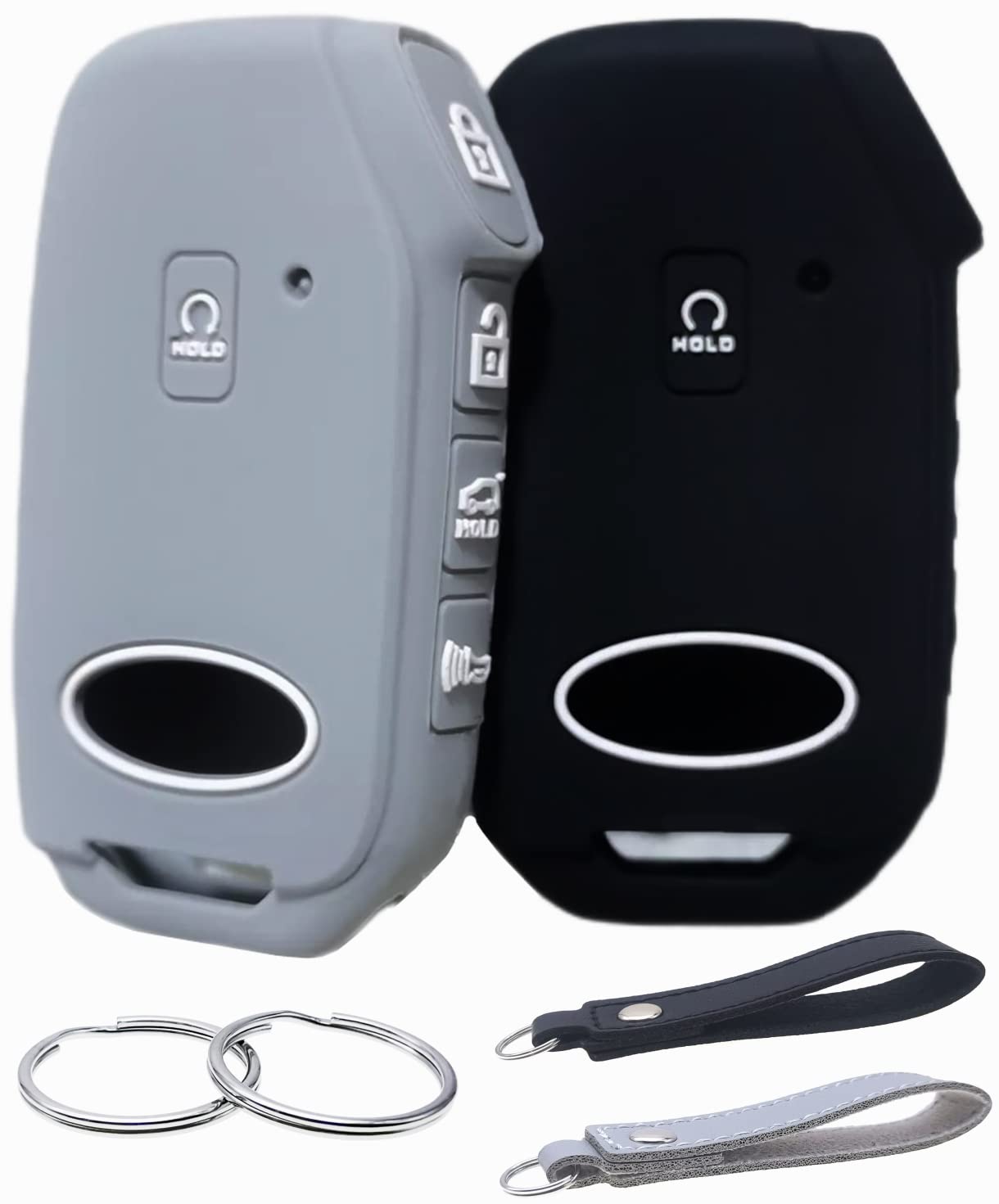 REPROTECTING Silicone Rubber Key Fob Cover Compatible with 2022-2024 Kia Cadenza Forte Forte5 K5 NIRO Rio Seltos Sorento Soul Sp