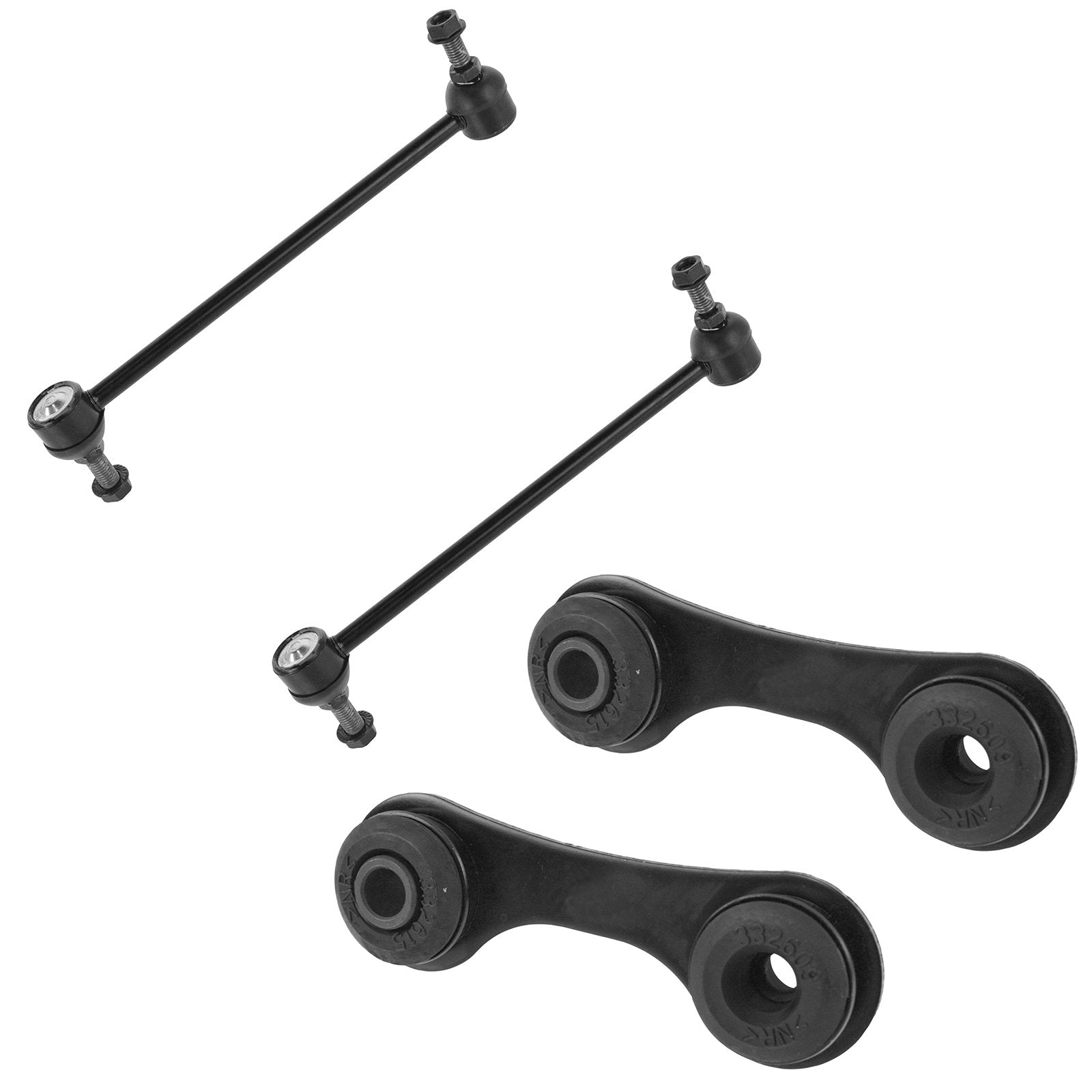Trq Front & Rear Sway Bar Stabilizer Link Set Compatible With 2004-2009 Chevrolet Malibu 2005-2010 Pontiac G6 2007-2009 Saturn A