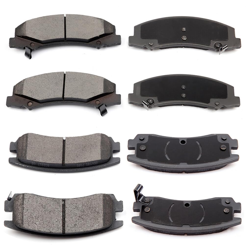 Eccpp D1159-8269 D698-7387 Front & Rear Ceramic Disc Brake Pad Set Fit For Buick Allure 2008-2009,For Buick Lacrosse 2008-2009,F