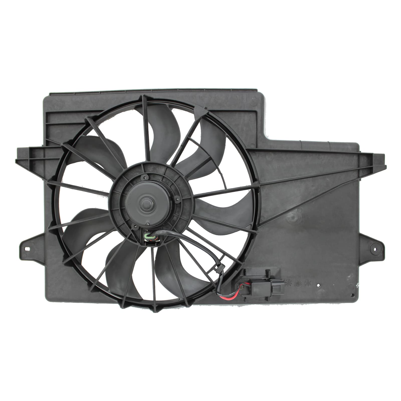 TYG OE Replacement(CAPA Quality) Cooling Fan Extra Silent for 2008-2011 Ford Focus 2.0L W/Resistor | OE No. 8S4Z8C607A | Partsli