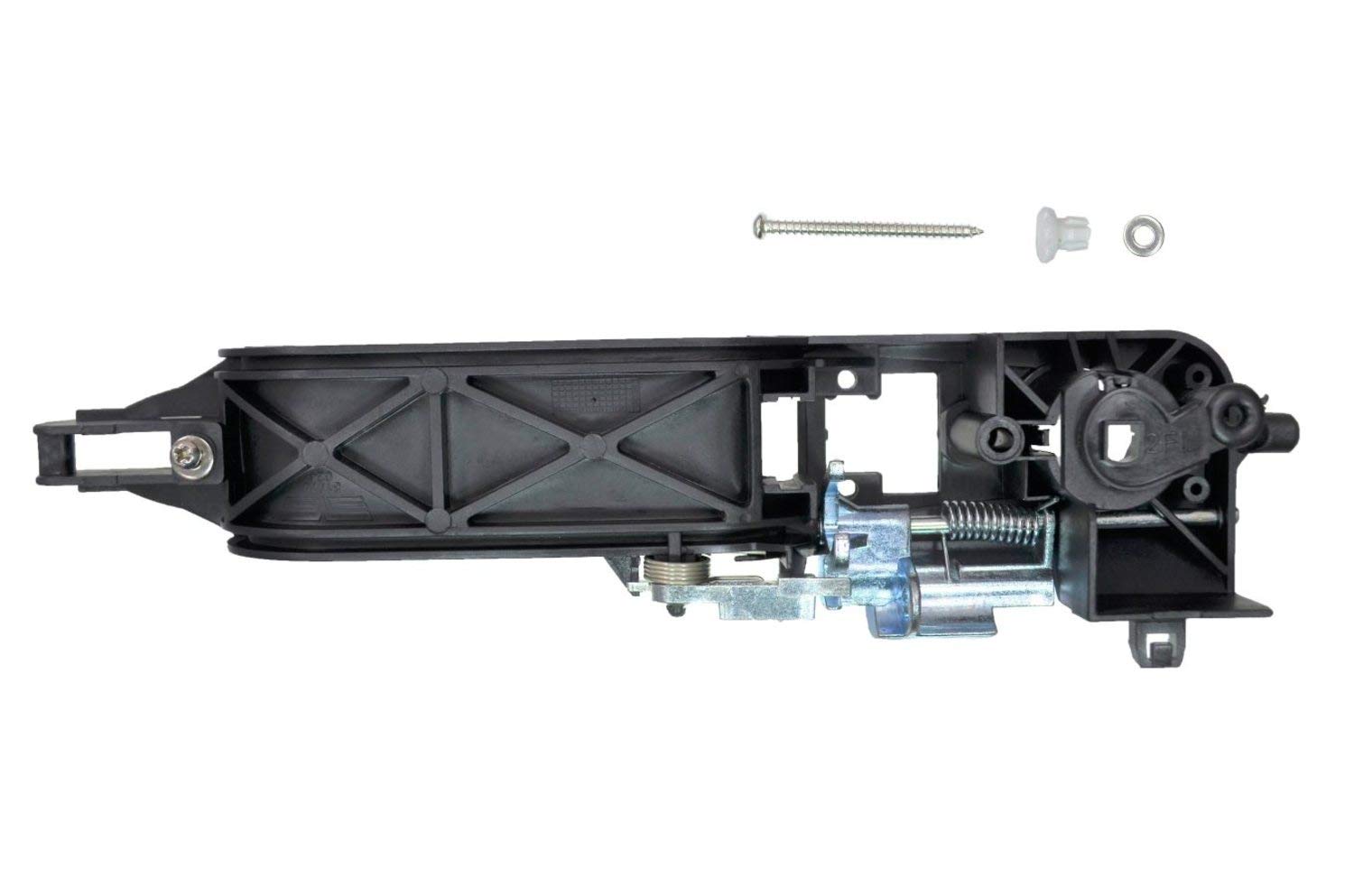 PT Auto Warehouse FO-3346S-2FL - Exterior Outer Outside Door Handle Bracket Only, Black - Front Left Driver Side (Replaces 8S4Z-5426685-B, 8S4Z5426685B)