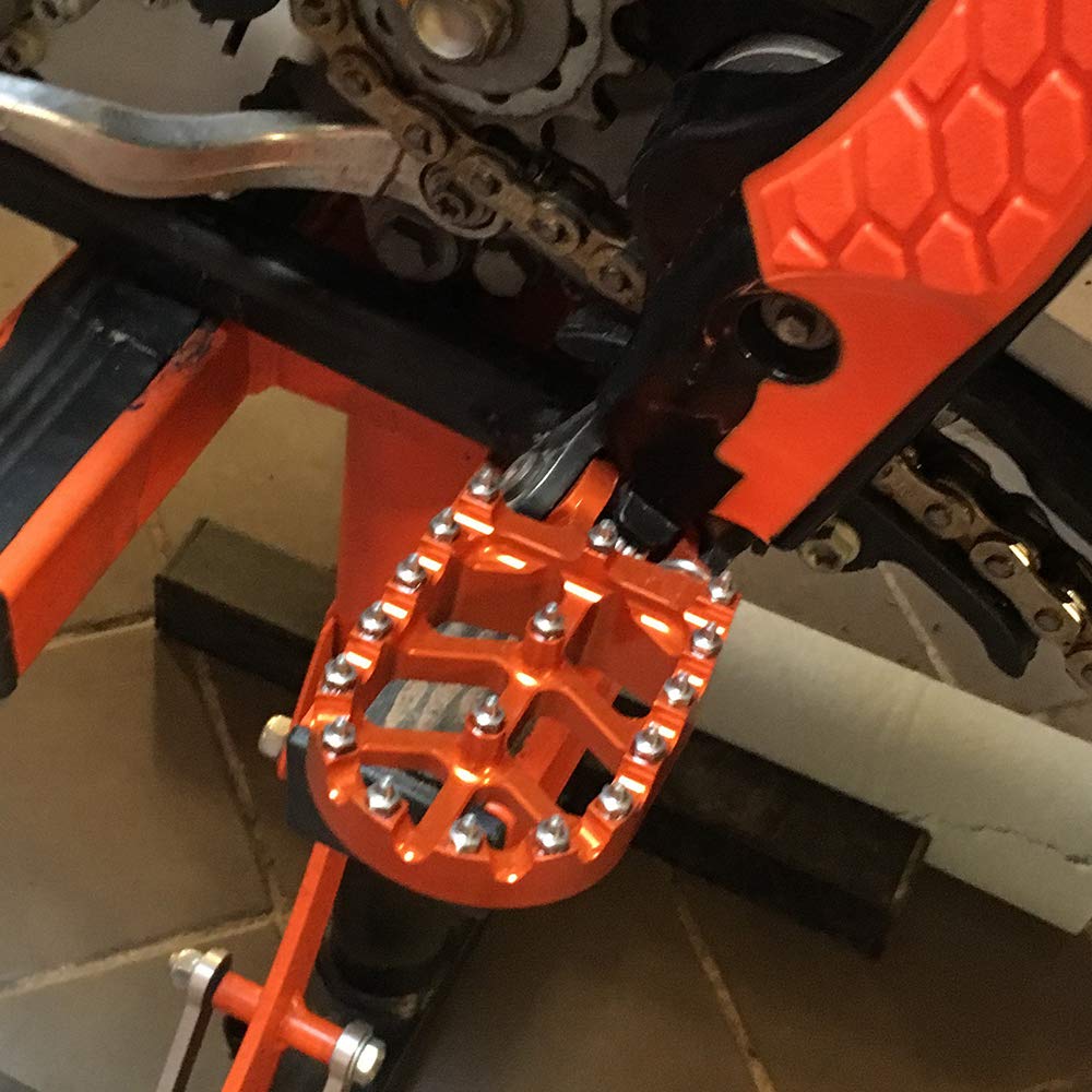 JFG RACING CNC Dirt Bike Foot Pegs Rest Pedal Footpegs And Dirt Bike Clutch Lever For 125/150/250 SX 150/250/300 XC-W 250/350/45
