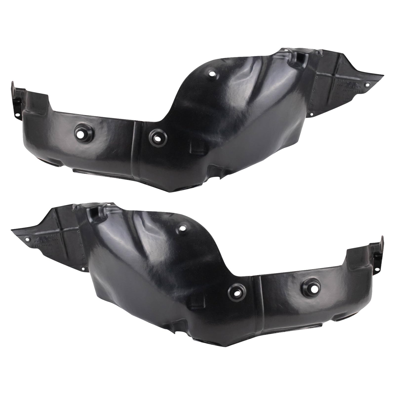 Trq Inner Fender Liner Set Compatible With 2013 Hyundai Veloster Hy1248151 Hy1249151