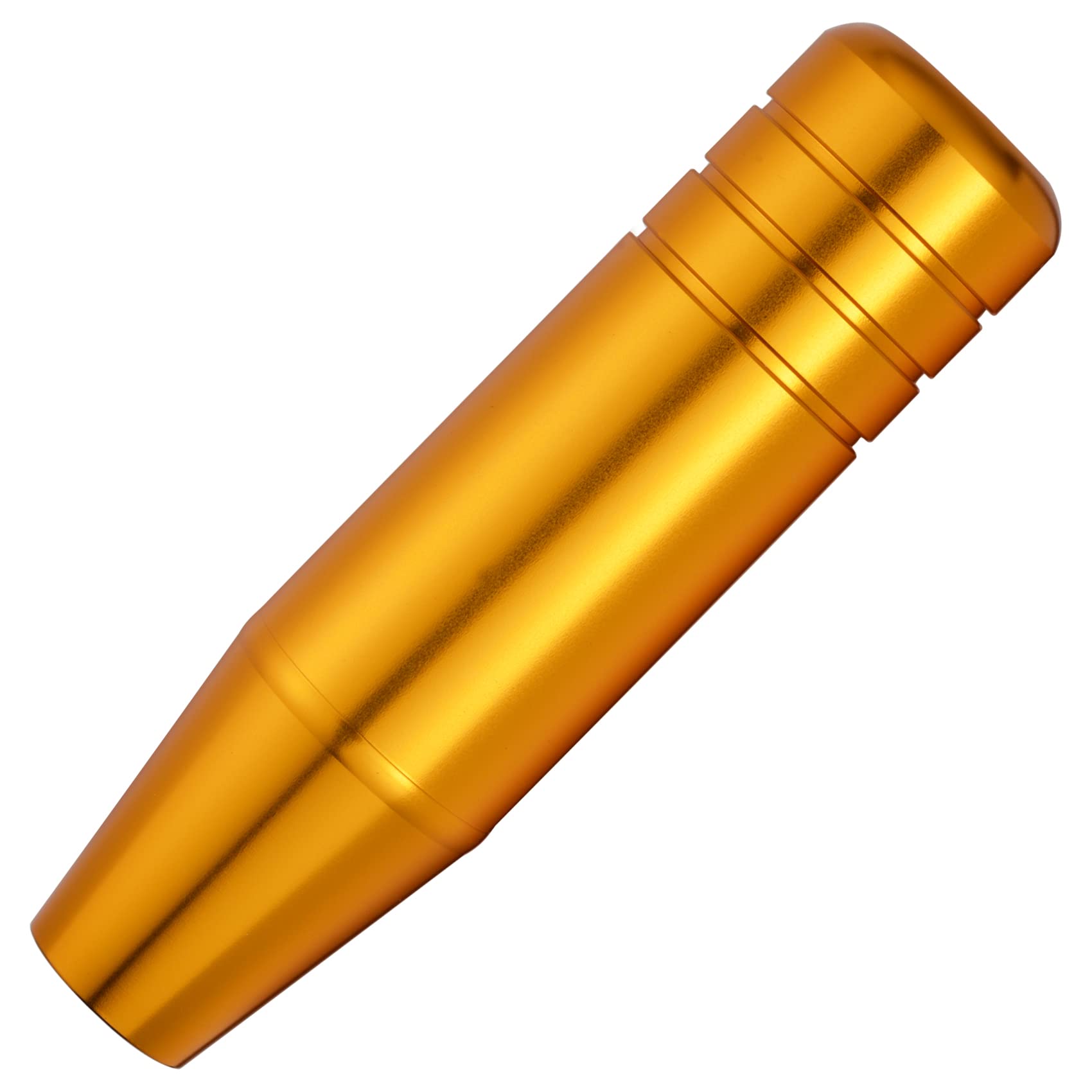 Abfer 5'' Heavy Weighted Shifter Knob, Aluminum Alloy Car Gear Lever Stick Shift Handle Fit Most Automatic Manual Vehicle (Gold)