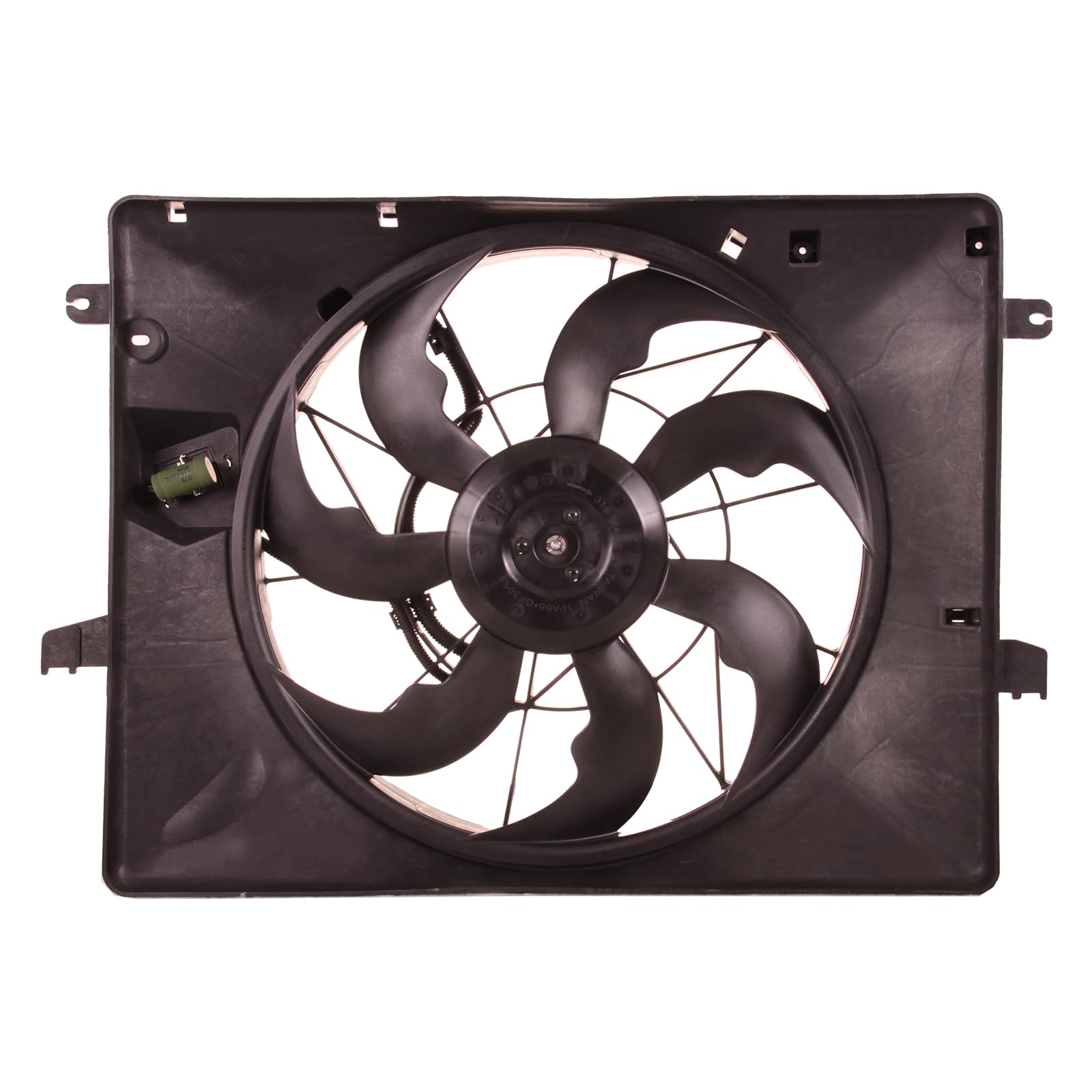 TYG Upgraded Cooling Fan Assembly for 2013-2014 Hyundai Genesis Coupe L4/2.0 W/Resistor | Racing-Level OE Replacement Engine Rad