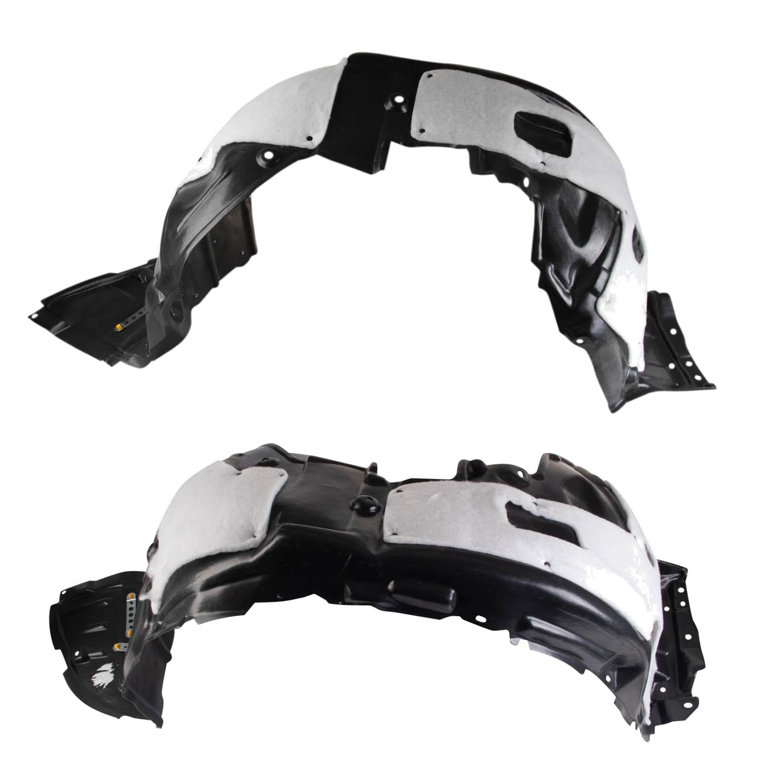 Trq Front Inner Fender Liner Set Compatible With 2013-2017 Lexus Ls460 Lx1248132 Lx1249132