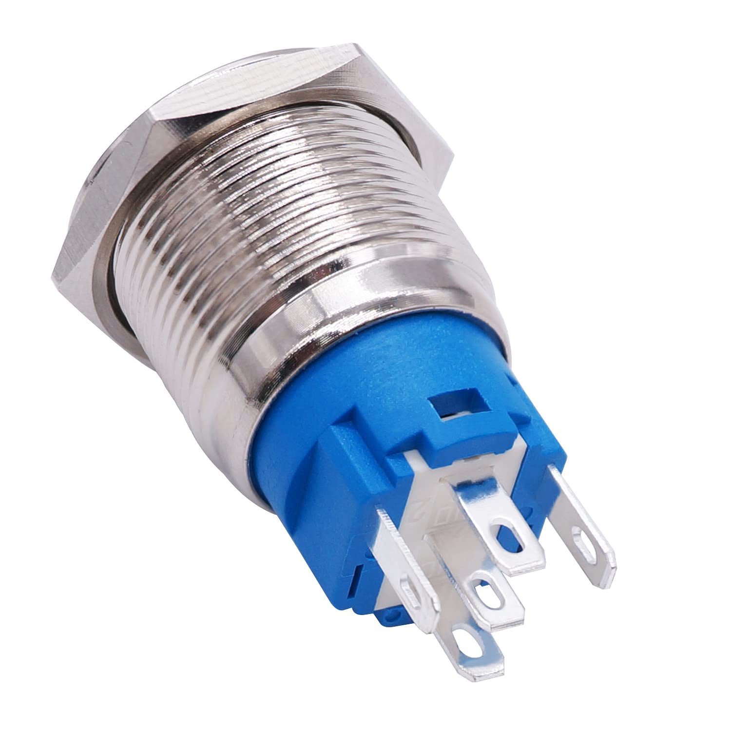 Twtade/19Mm 12V Car Horn Push Button Red Led Lighted Momentary Metal Speaker Air Horn Toggle Switch With Wires Horng19-R