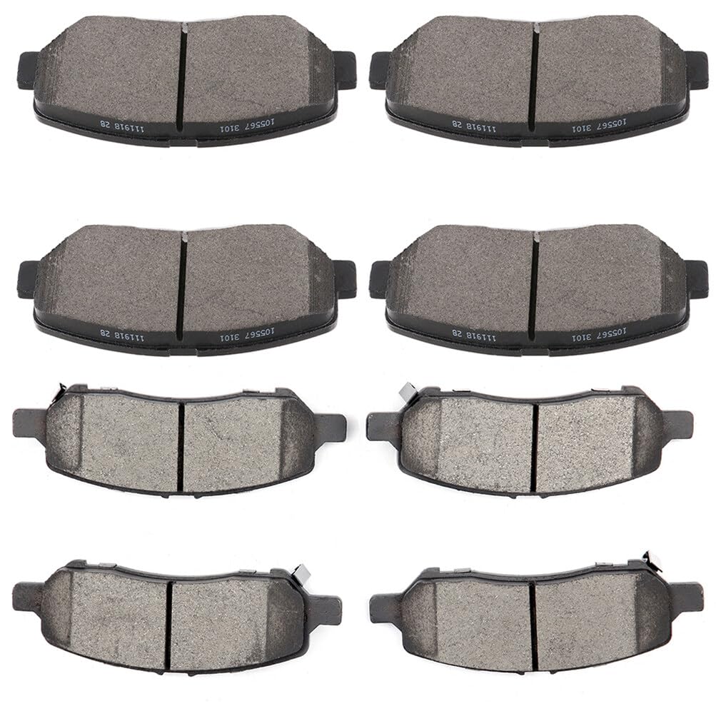 Scitoo D1640 D1647 Front Semi-Metal Rear Ceramic Brake Pads Sets Fit For Dodge Dart 2013 2014 2015 2016