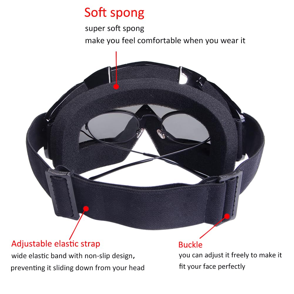 Xyop Dirt Bike Goggles Atv Goggles For Adult Motorcycle Motocross Goggles Off-Road Goggles Mtb Racing Goggles Bike Riding Protec