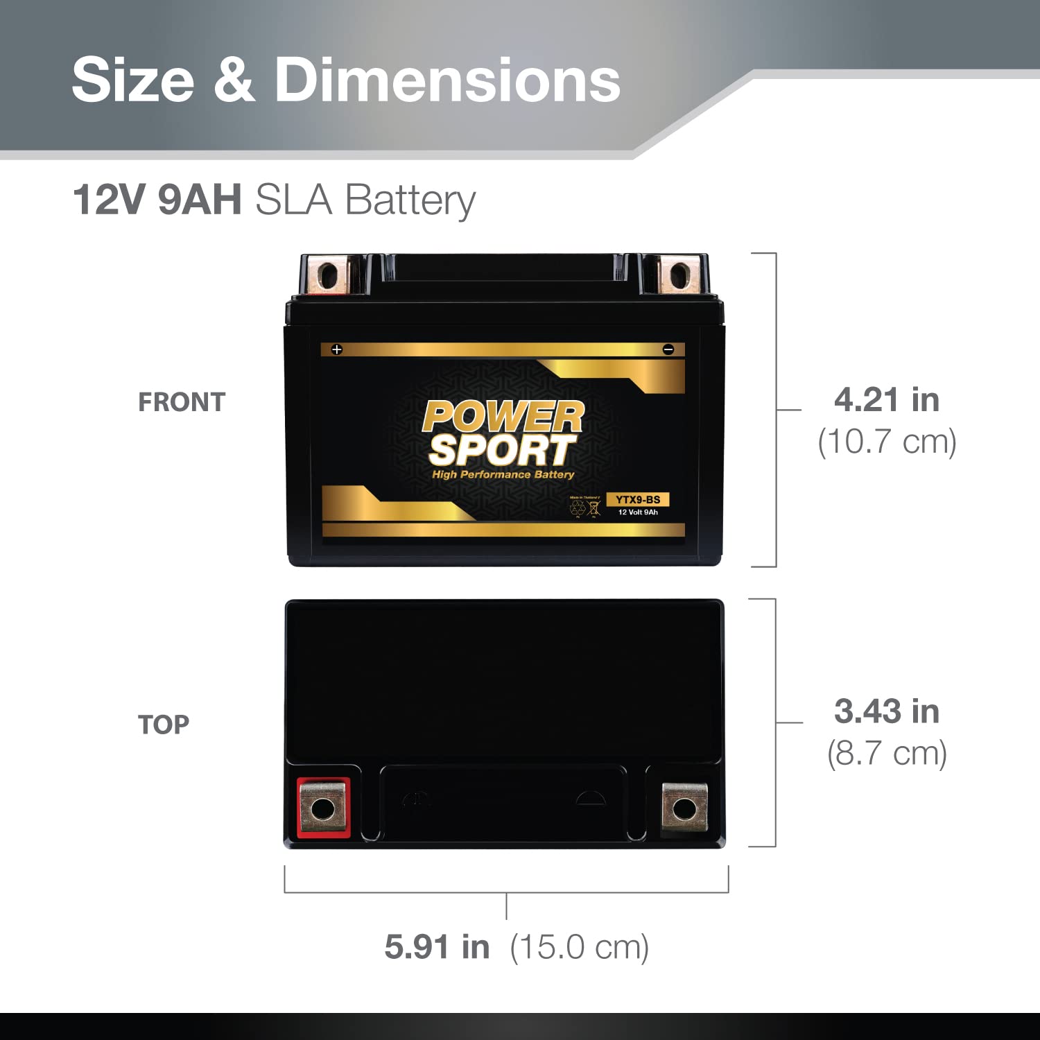 Expertpower Etx9-Bs 12V9Ah Lead_Acid_Battery Replaces Ytx9-Bs