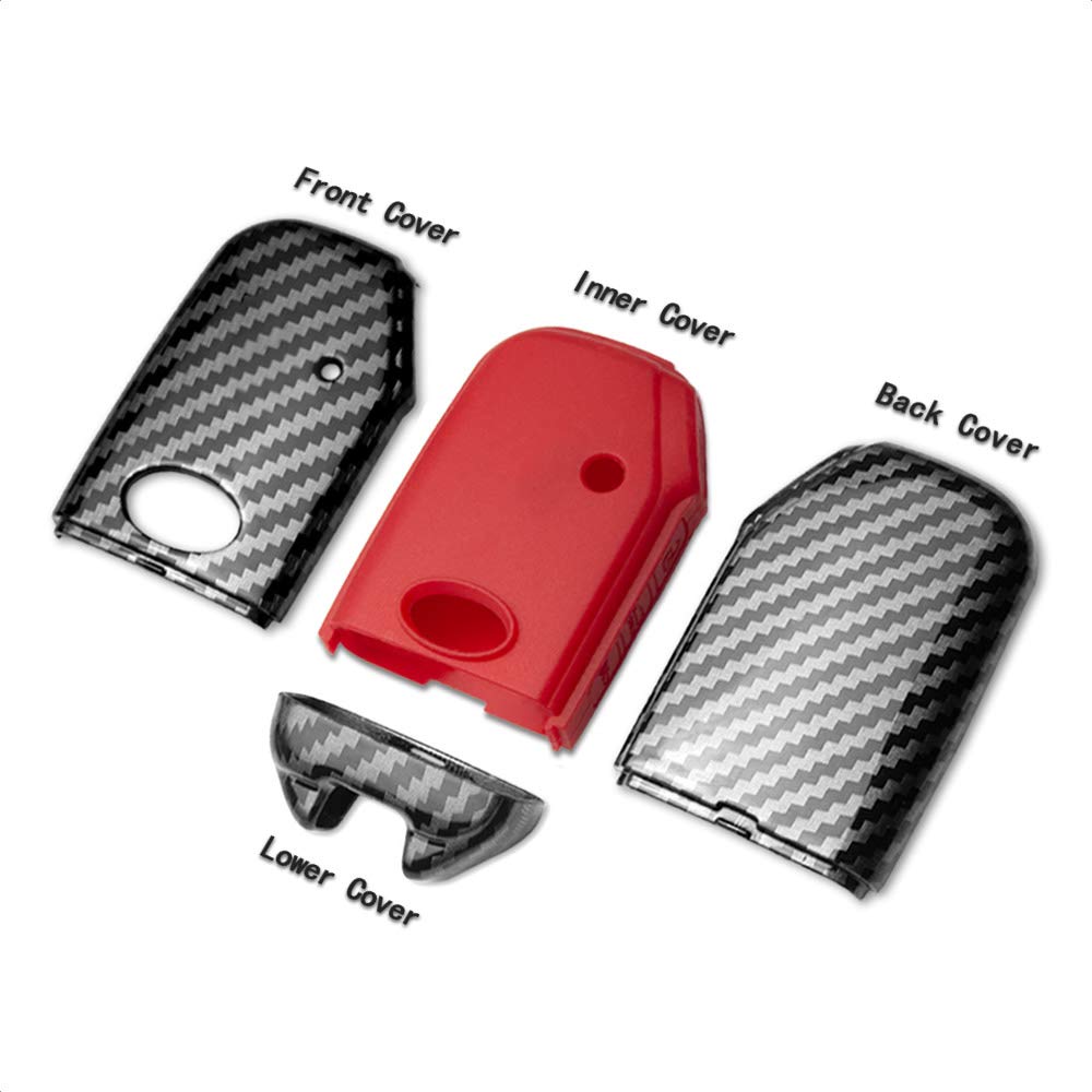 Tangsen Smart Key Fob Case Compatible With Kia Ceed Cerato Forte Niro Seltos Sorento Soul Sportage Telluride 3 4 Button Keyless