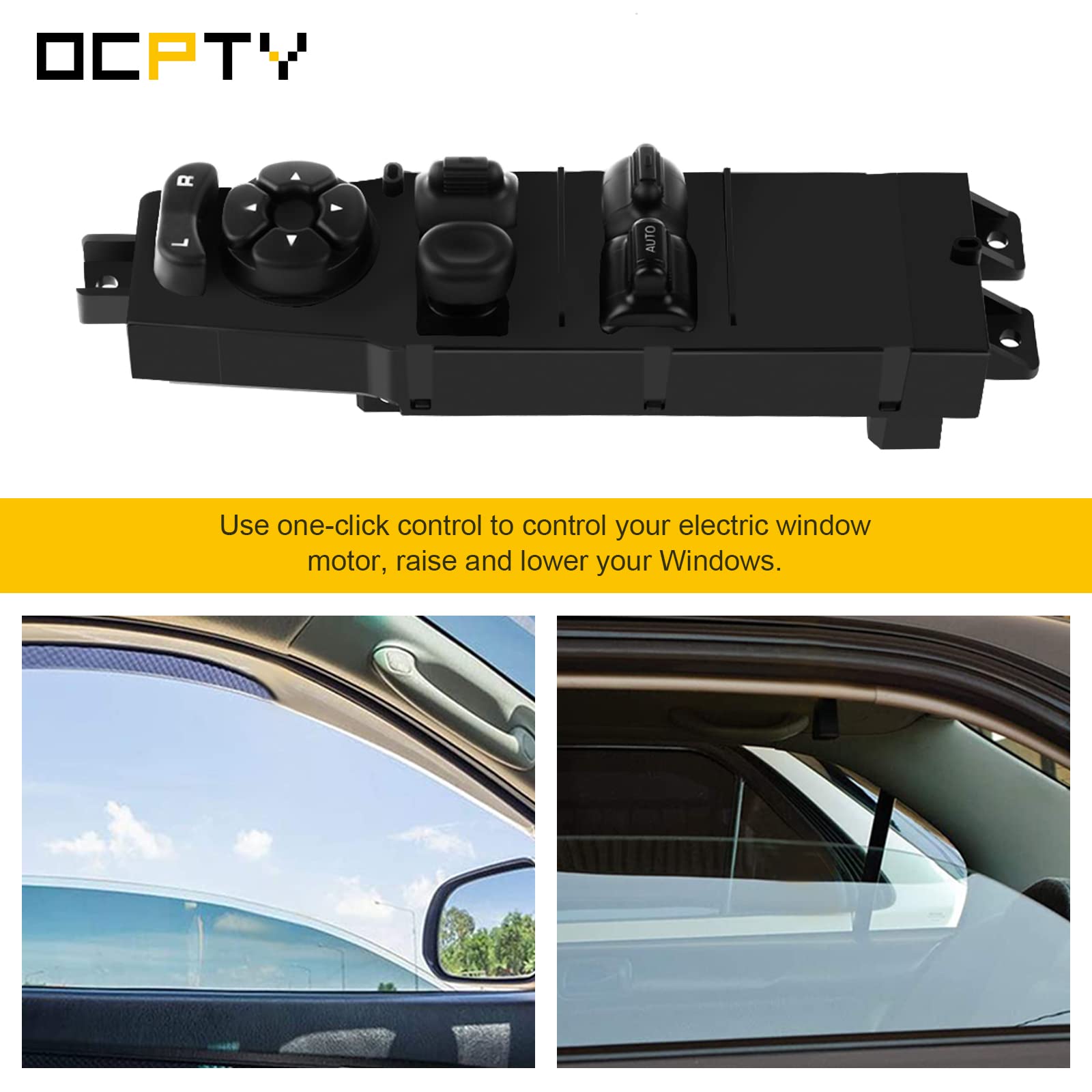 Power Window Switch Driver Side Power Window Master Control Switch Fits for Dodge 2001-2004 Dakota Club Cab 2001-2004 Dakota Regular Cab 2002 for Ram 1500 Truck Regular Cab Replace 56045538AB