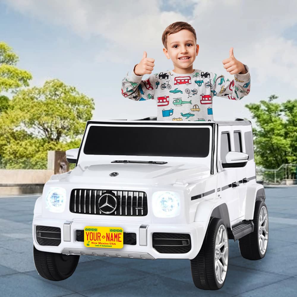 Inkmyplate Personalized New Mexico Small License Plate | Motorcycle 7X4 In | 3 Sizes | Custom License Plates For Kids Bicycles | Power Wheels | Wagons | Atv | Usa Thick .040 Aluminum