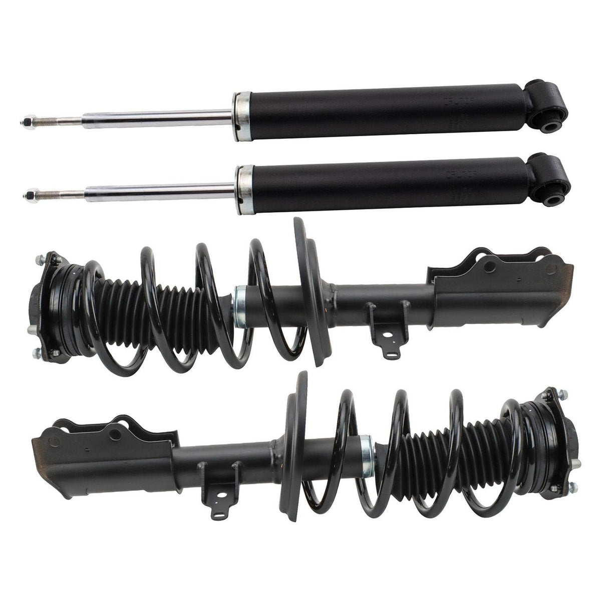 Trq Front And Rear Complete Strut Assembly & Shock Absorber Kit Complete Strut & Coil Spring Assembly Compatible With 2019-2022 