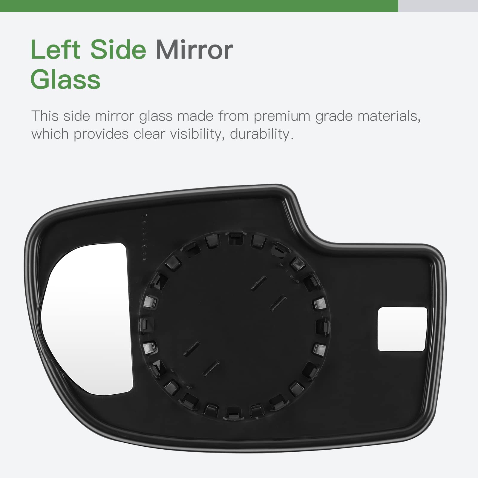SCITOO Exterior Mirror Replacement Glass Lens Manual fit 1999-2006 for Chevy Silverado Suburban for GMC Sierra Yukon Driver Left Side Towing Mirror Replacement Glass