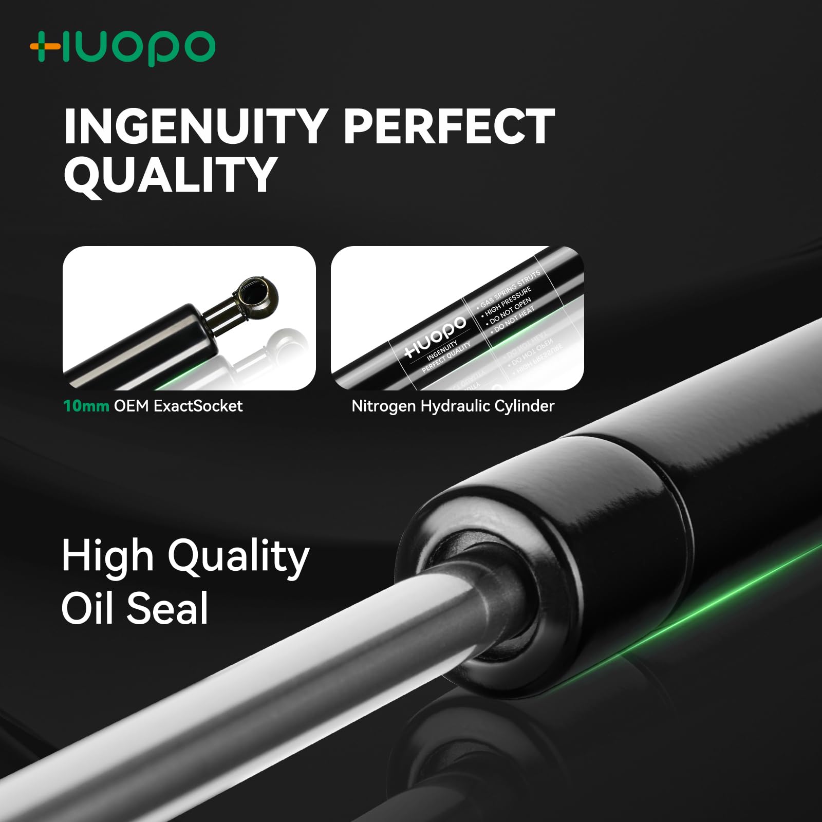 28 inch 100 lb 445 N Gas Strut Shock for Snowmobile Clam Shell Trailer Roof Top Cap Lid Queen Murphy Bed Tonneau Cover Hatch Boa