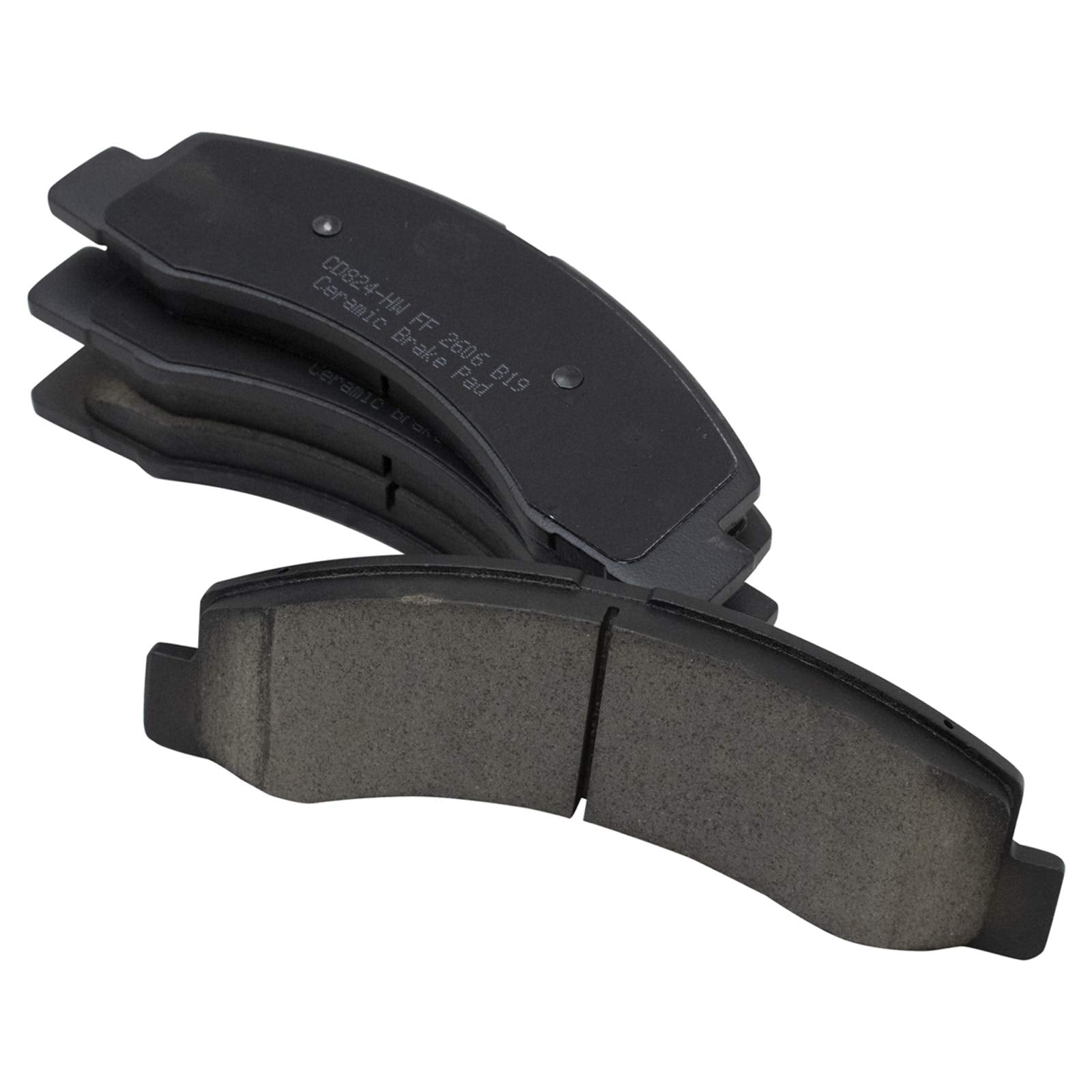 Trq Front Brake Pad & Rotor Kit Brake Pads Brake Rotor Ceramic Compatible With 2003-2004 Ford Excursion F-250 Super Duty F-350 S