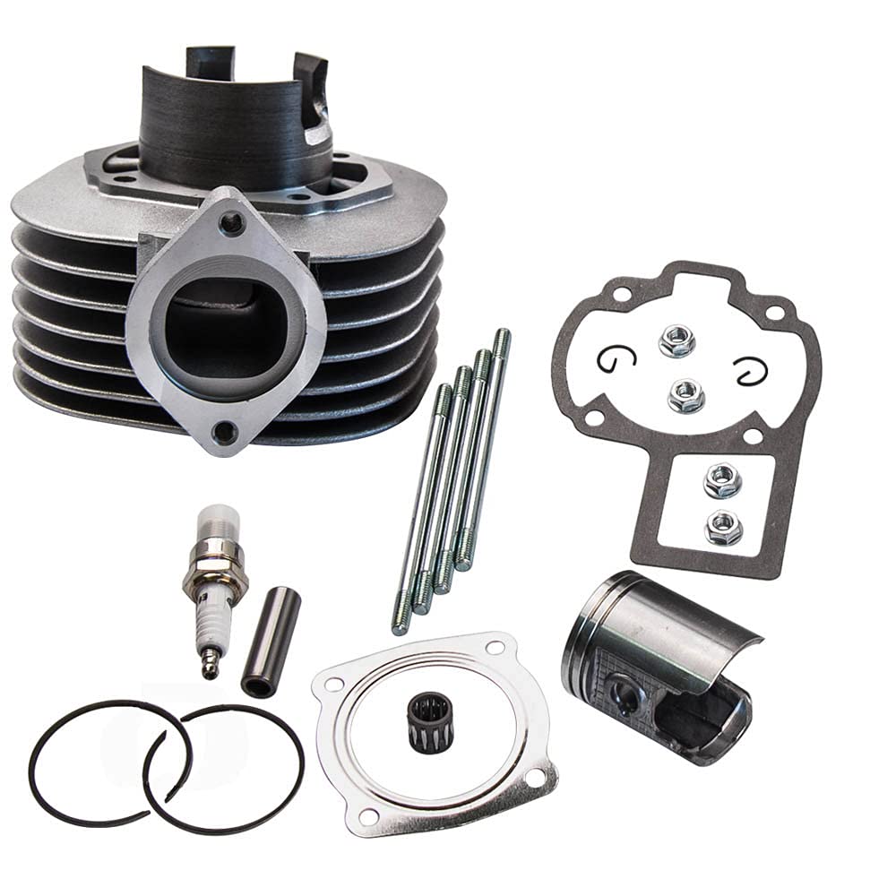 maXpeedingrods 80cc Cylinder Piston Gasket Top End Kit for Suzuki Quadsport LT80 1987-2006 for Kawasaki KFX80 03-06 Replace Part
