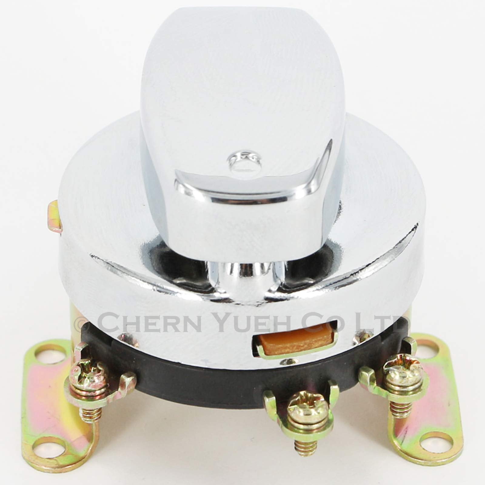 6 Terminals Ignition Switch For 73-Up Harley-Davidson Big Twins Fl 71501-73 (Chrome)