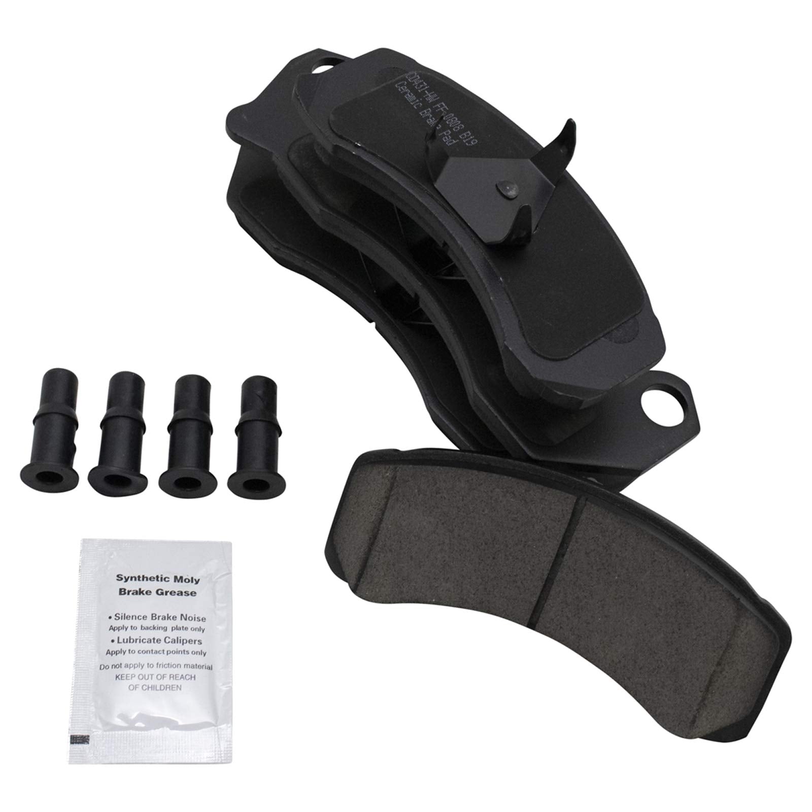 TRQ Front Brake Pads Ceramic Compatible with 1987-1993 Ford Mustang 1987-1988 Thunderbird