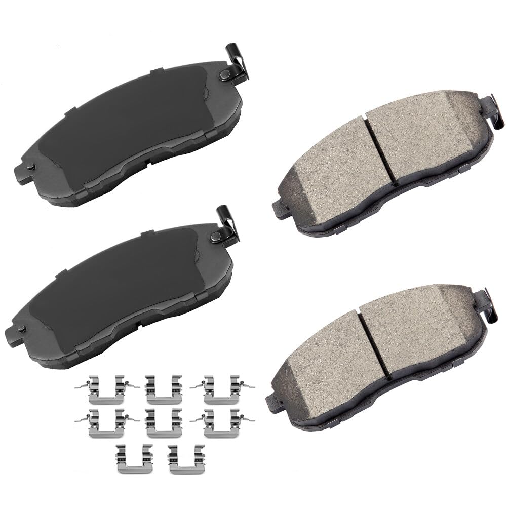 Cciyu D815 Front Ceramic Disc Brake Pads Kit For Nissan 350Z 2003-2005, Altima 1993-2001, 2007-2013, Juke 2011-2017, Maxima 1989