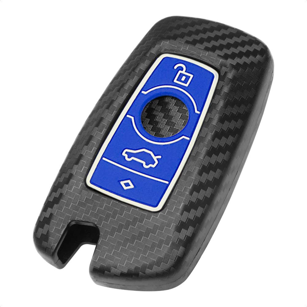 Tangsen Smart Key Fob Case Cover Compatible With Bmw 1 3 4 5 6 7 Series Gt3 Gt5 M5 M6 X3 X4 3 4 Button Keyless Entry Remote 3D T