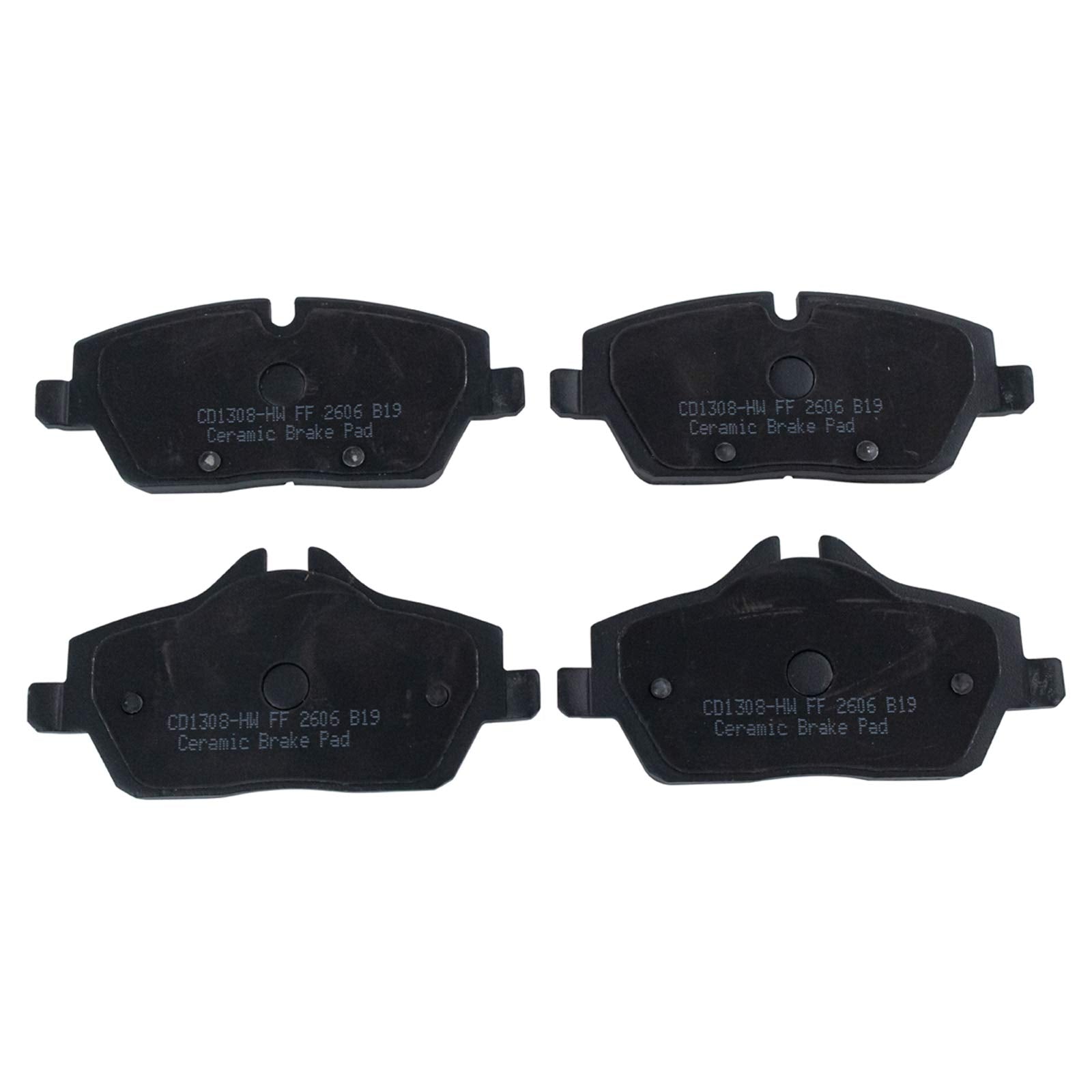TRQ Front Brake Pads Ceramic Compatible with 2007-2016 Mini Cooper