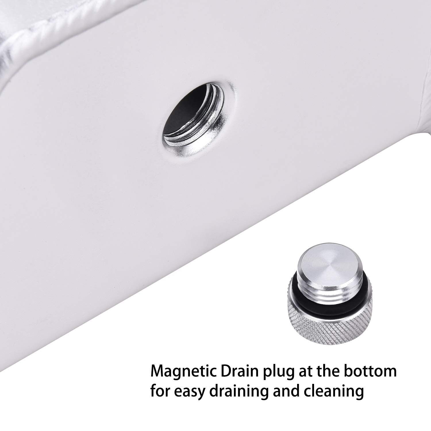 Speedwow Coolant Overflow Tank, Aluminum Radiator Overflow Tank With Teflon Tape & O-Ring Gasket, 1 L Universal Reservoir Expans