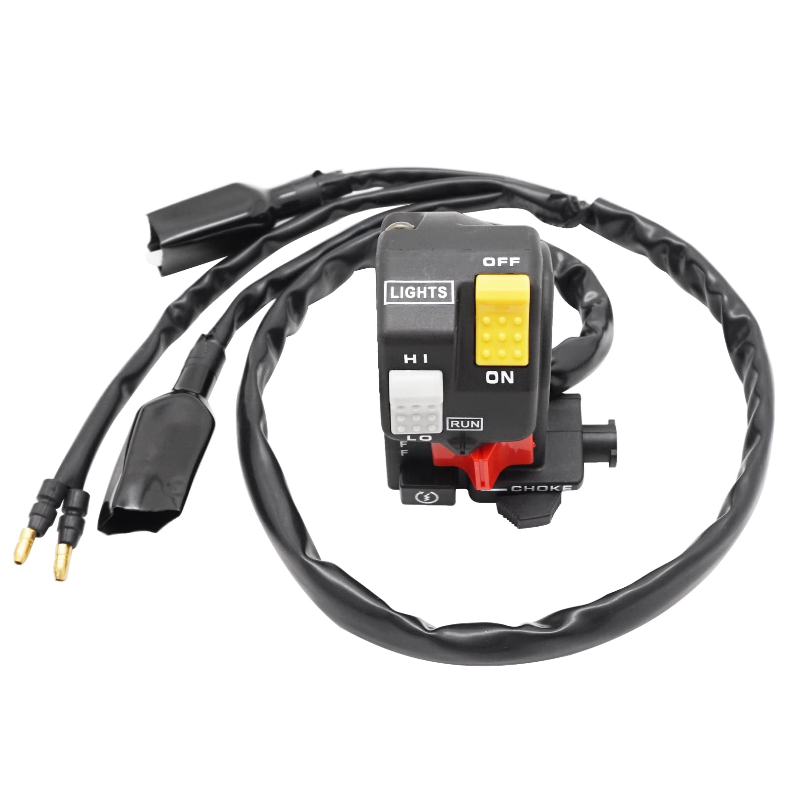 M Mati Control Switch Start Kill Stop Headlight Button For Honda Trx250 1985 1986 1987 35200-Ha8-681 35200-Ha8-004