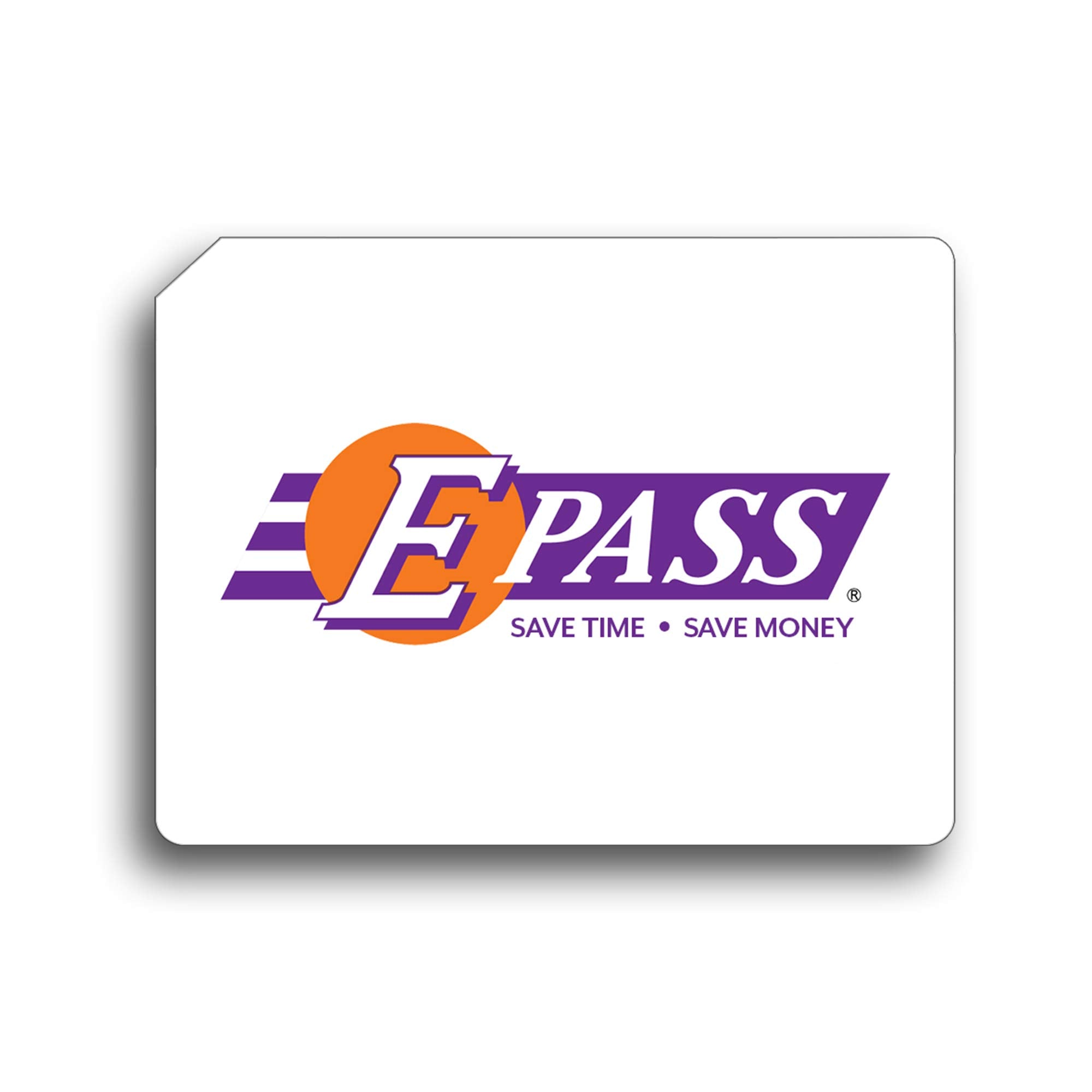 E-Pass Electronic Toll Sticker; Prepaid Toll Program, Works On All Roads In Fl, Ga, Nc