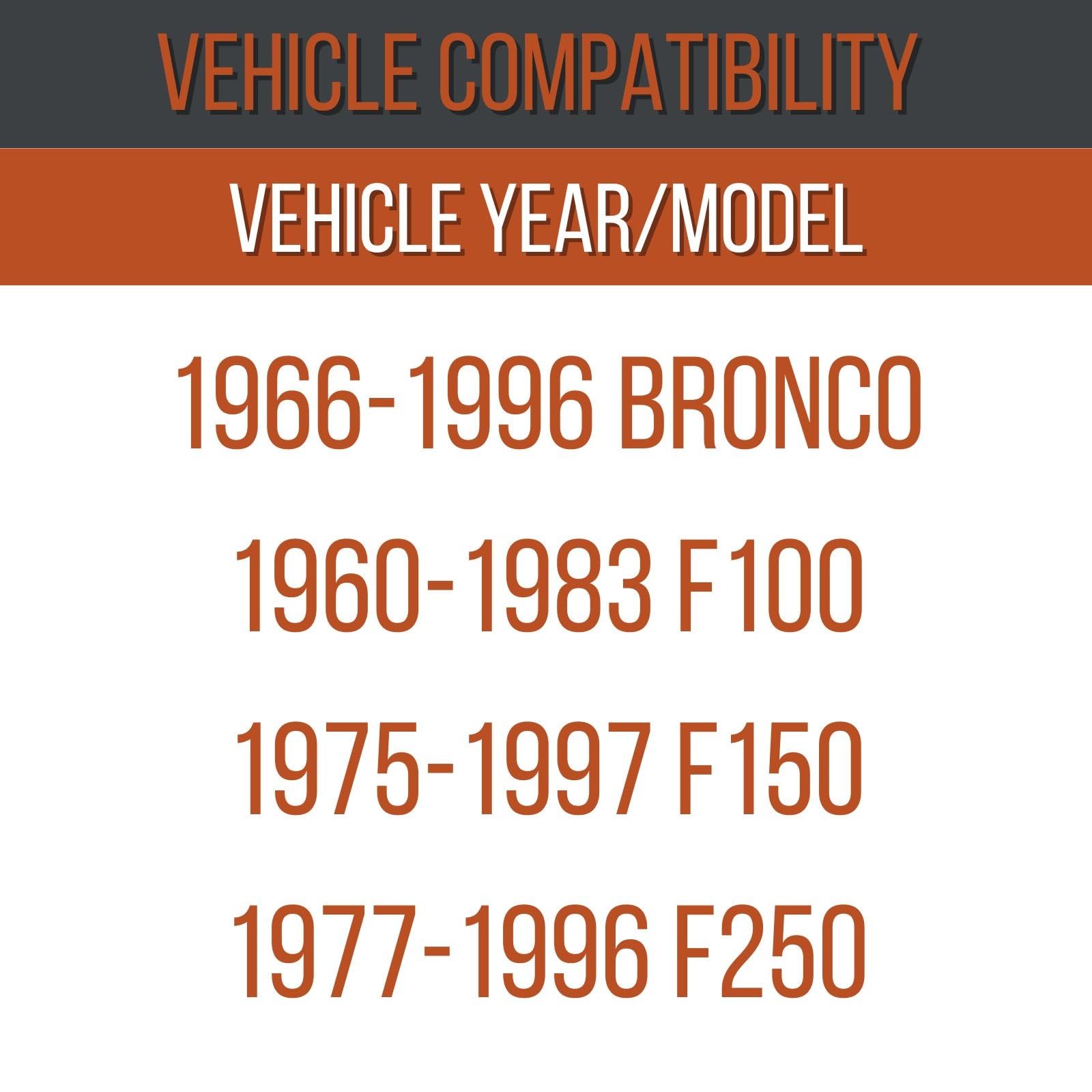 Mile Marker 95-32720 1/2 Ton Nut Conversion Kit fits 1977 1983 Bronco F100 F150 F250 - Minimizes Wear & Tear on Drivetrain - Helps Save at the Gas Pump
