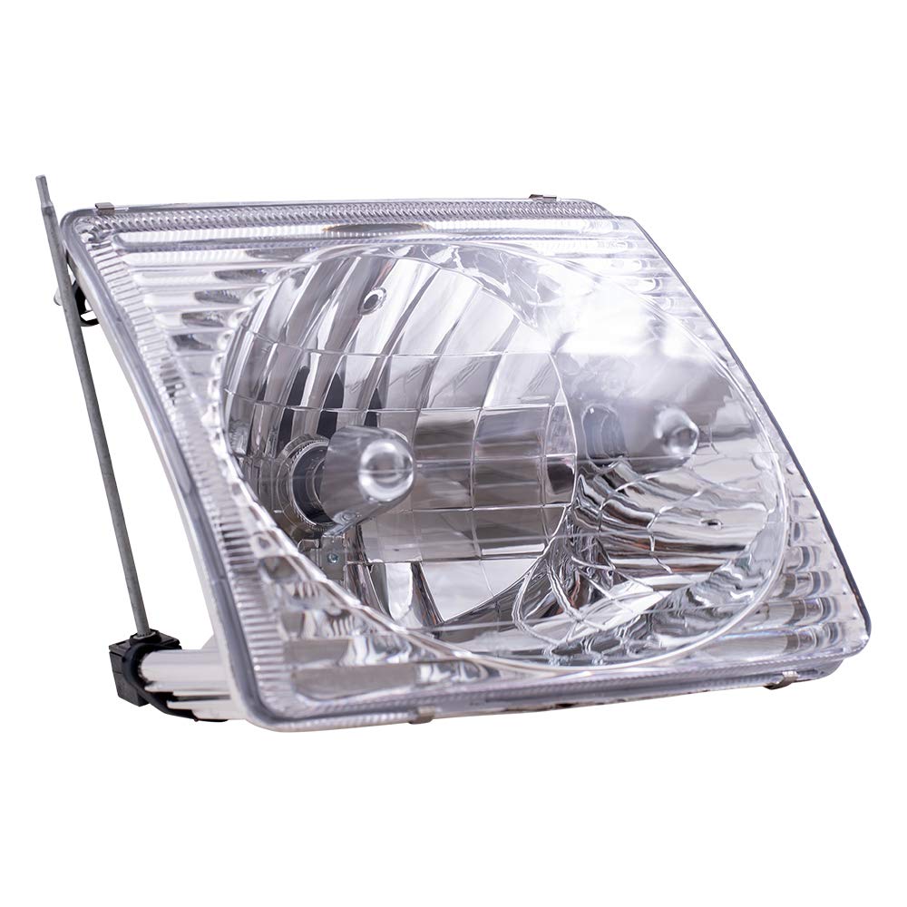Brock Replacement Driver And Passenger Headlights Headlamps Compatible With 2001-2005 Explorer Sport Trac Pickup Truck 1L5Z 1300