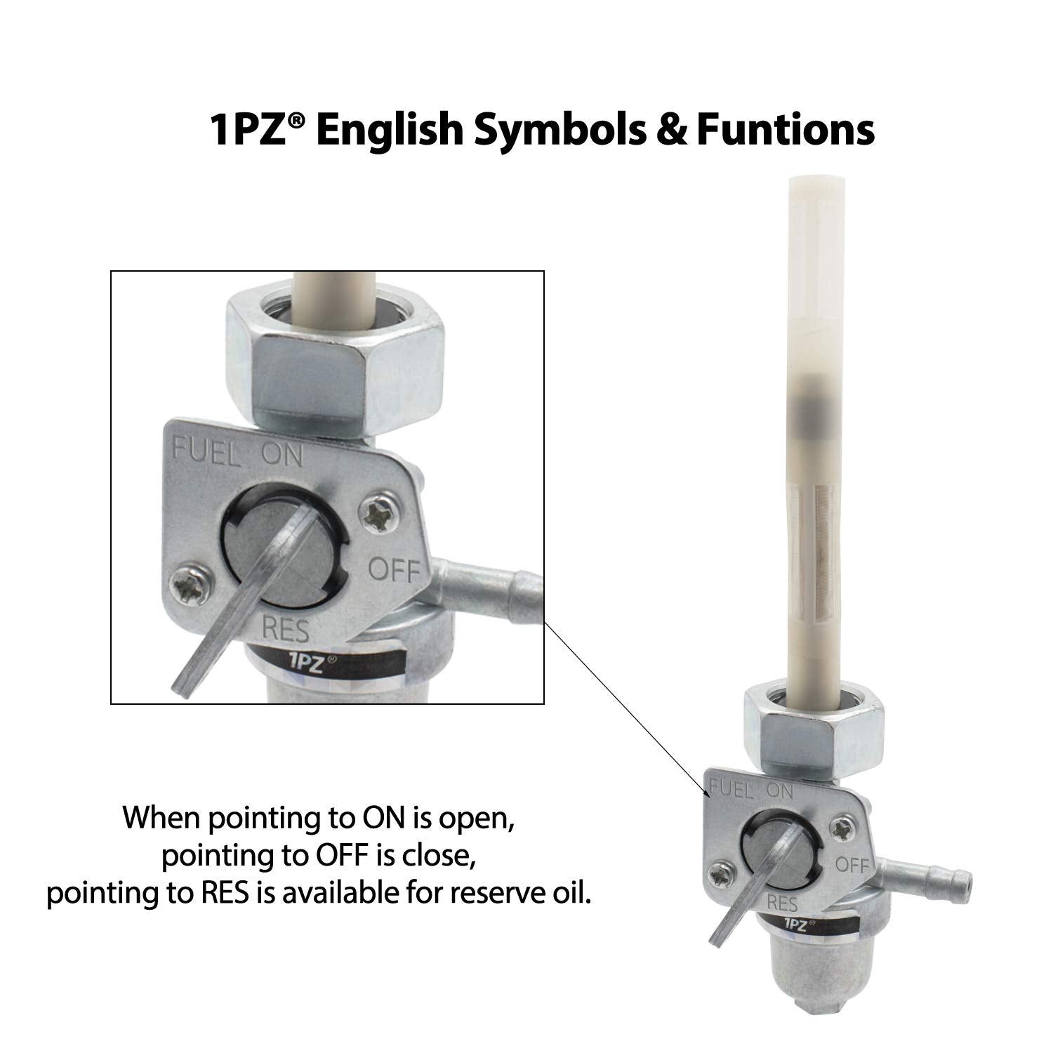 1Pz Hx3-P02 Fuel Valve Petcock Switch Shut Off Replacement For Honda Trx 300 Trx300Fw Fourtrax 1988 1989 1990 1991 1992 1993 1994 1995 1996 1997 1998 1999 2000