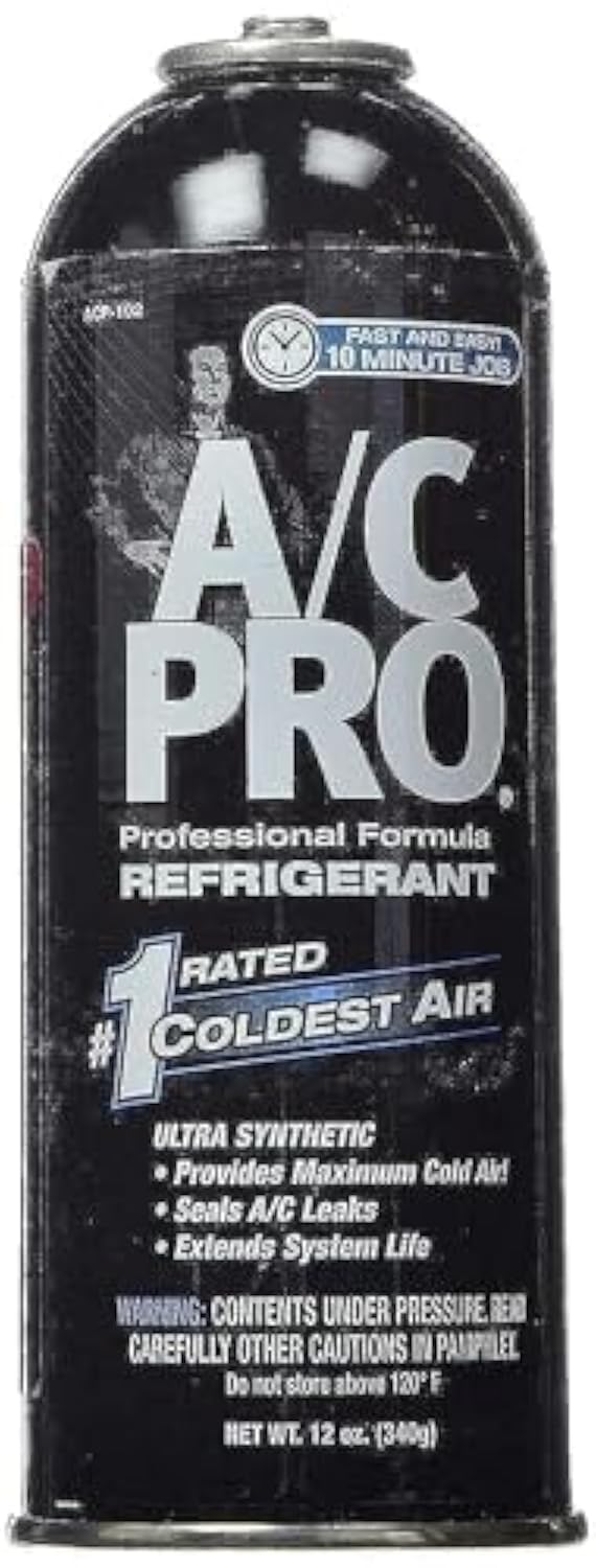 Interdynamics A/C Pro Acp-102 Ultra Synthetic A/C Recharge R-134A Car Refrigerant - 12 Oz