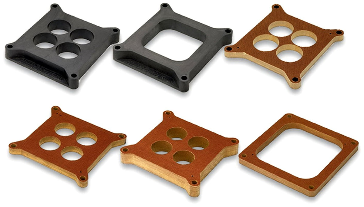 Moroso 64930 Carburetor Spacer, 1'' Thick 4 Hole Design, Plastic, Fits 4150/4160 Style Carburetors